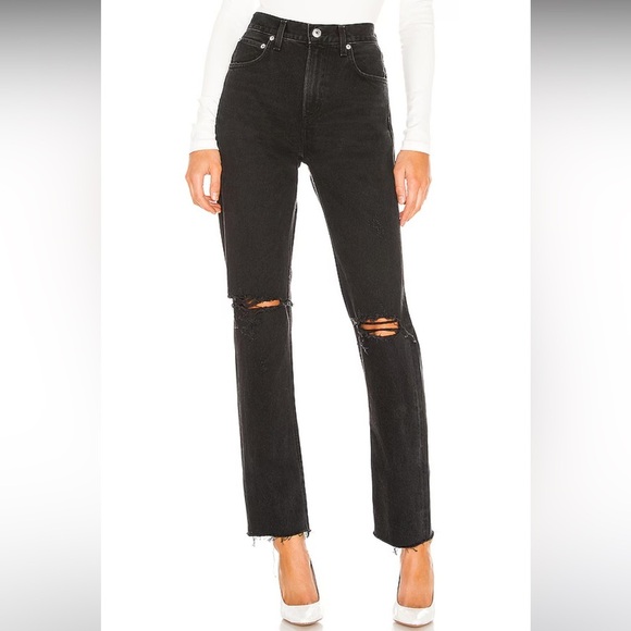 Agolde Cherie High Rise Straight in Distortion - Picture 1 of 9